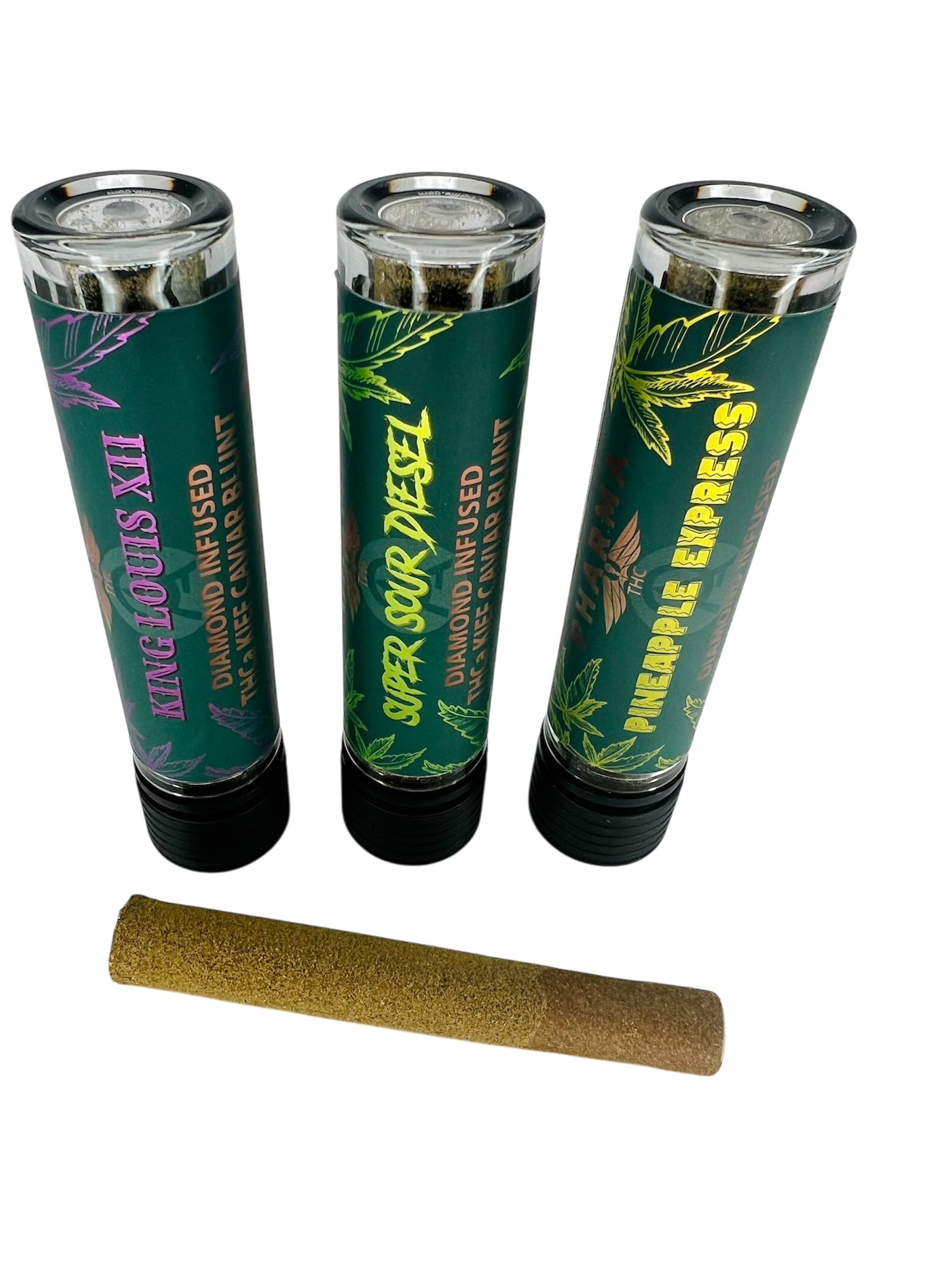 Pharma – THCA Diamond Infused Kief Caviar Blunts 2.5g
