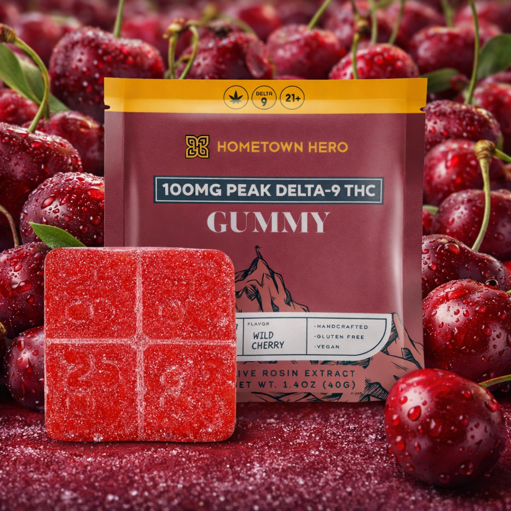 Hometown Hero -  Peak Delta 9 Gummy Indica 100mg ea.