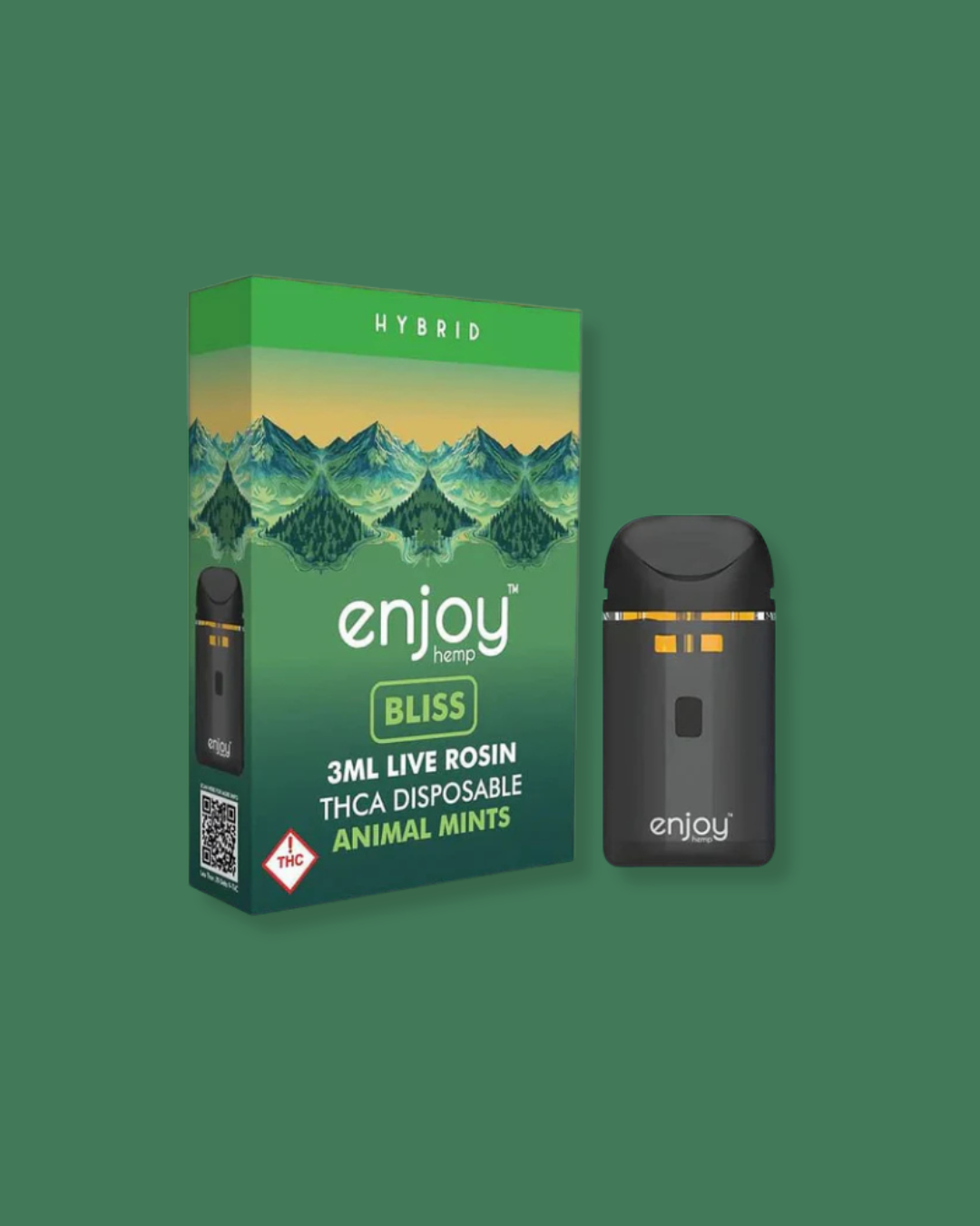 Enjoy - THCA Live Rosin Blend Disposables - Bliss Animal Mints 3ml