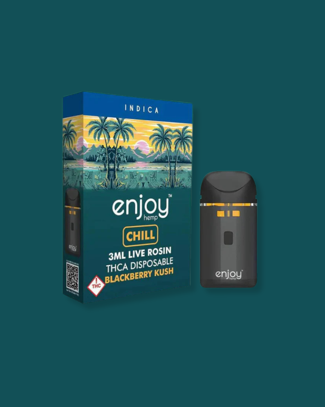 Enjoy - THCA Live Rosin Blend Disposables - Chill Blackberry Kush 3ml