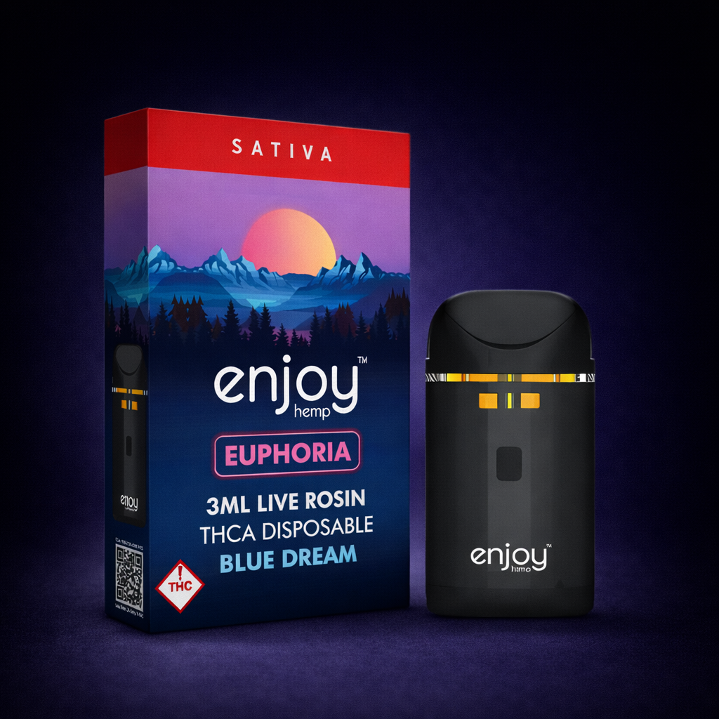 Enjoy - THCA Live Rosin Blend Disposables 3ml Sonic Bloom Enjoy - THCA Live Rosin Blend Disposables 3ml Sonic Bloom