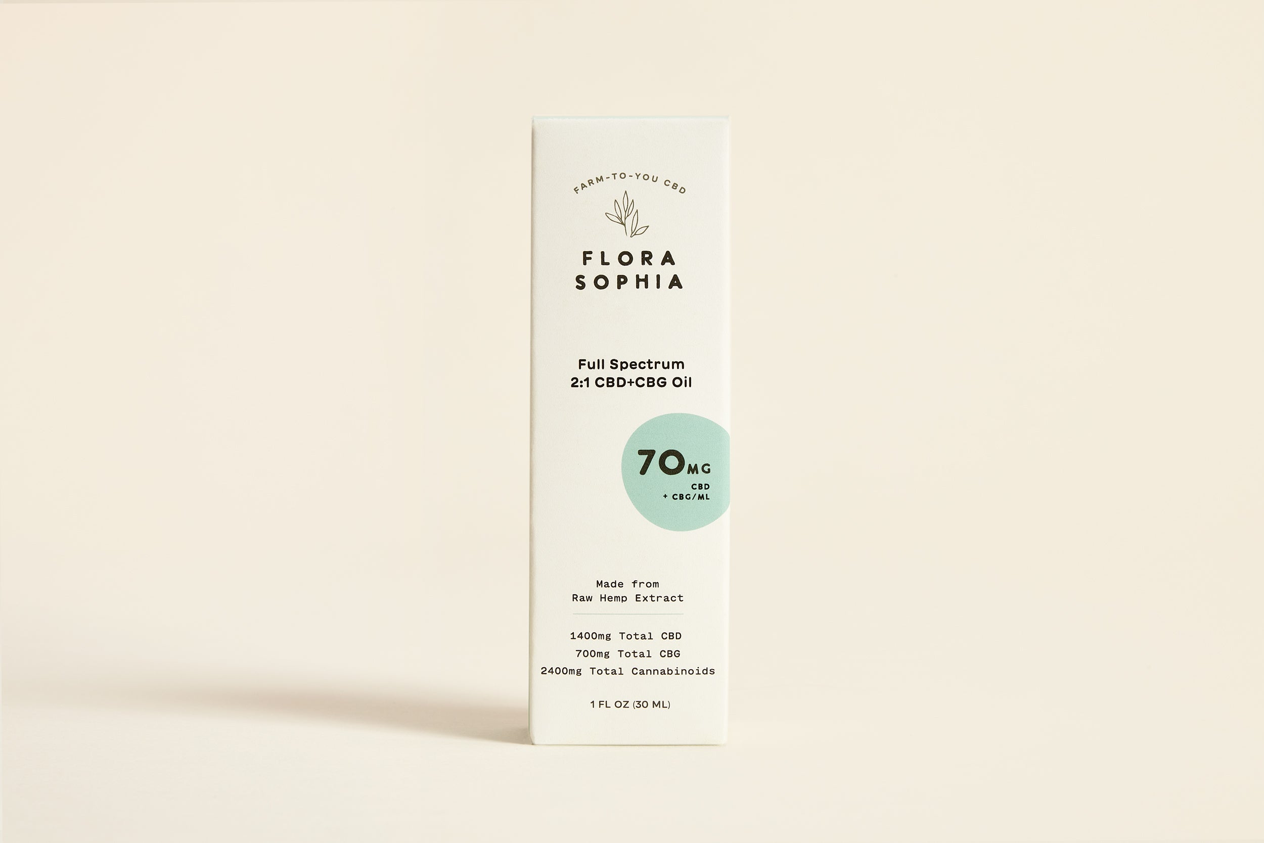 Flora Sophia 70 MG Full Spectrum CBD + CBG Tincture