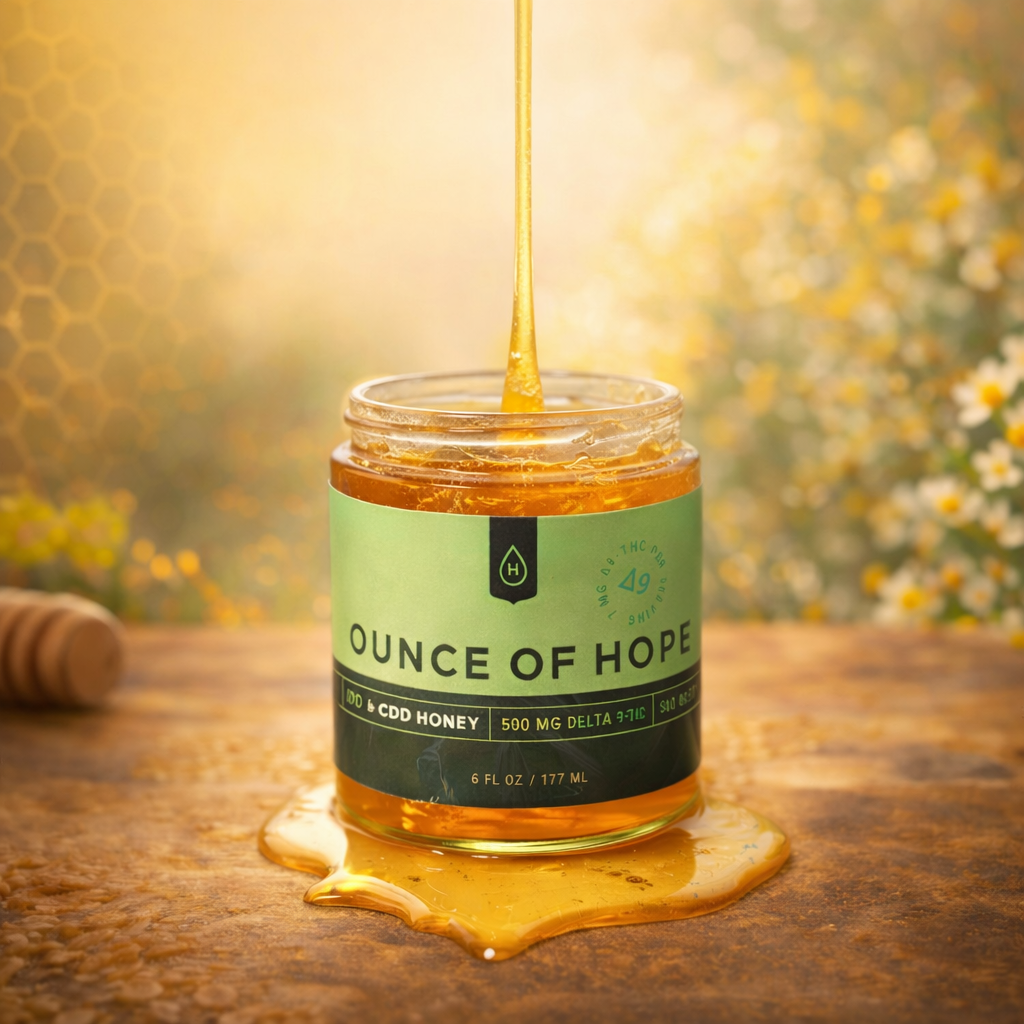 Ounce Of Hope D9 & CBD Honey - 500MG