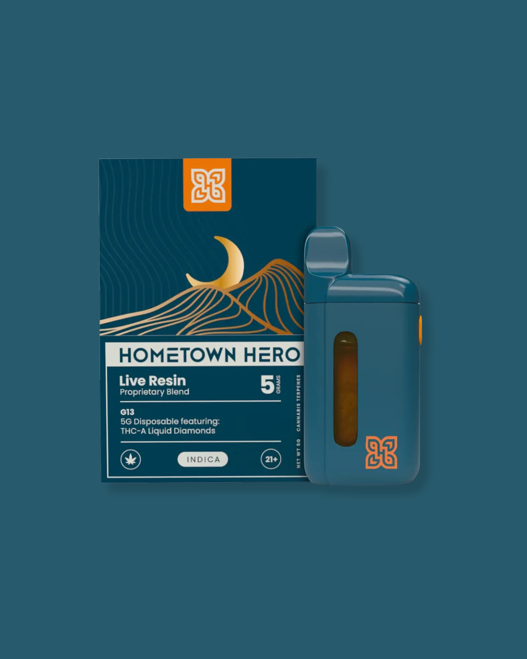 Hometown Hero - G13 - 5g THCA Liquid Diamond Live Resin Disposable