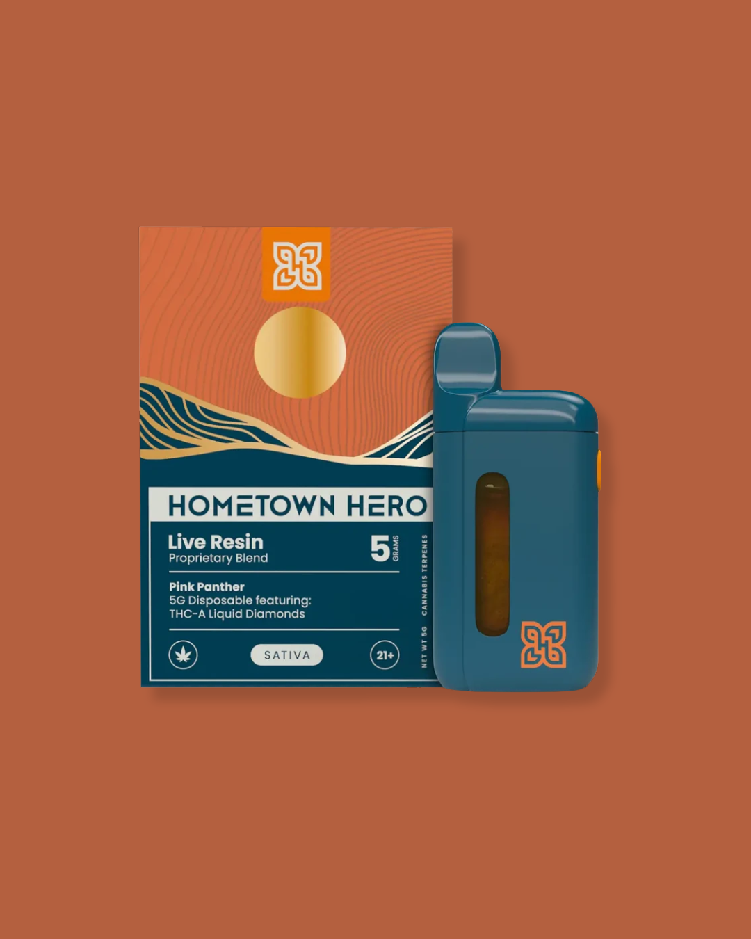 Hometown Hero - Pink Panther - 5g THCA Liquid Diamond Live Resin Disposable