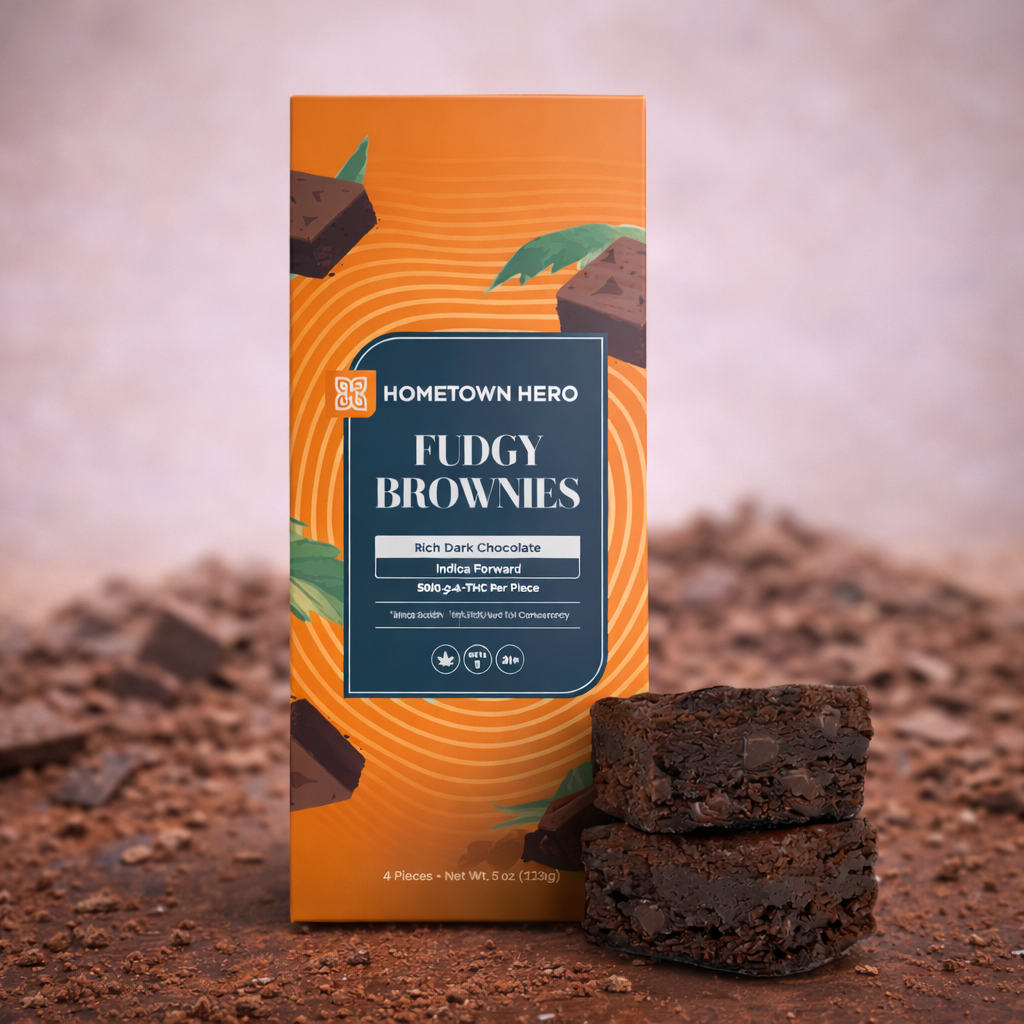 Hometown Hero - Fudgy Delta 9 Brownies 50mg ea.