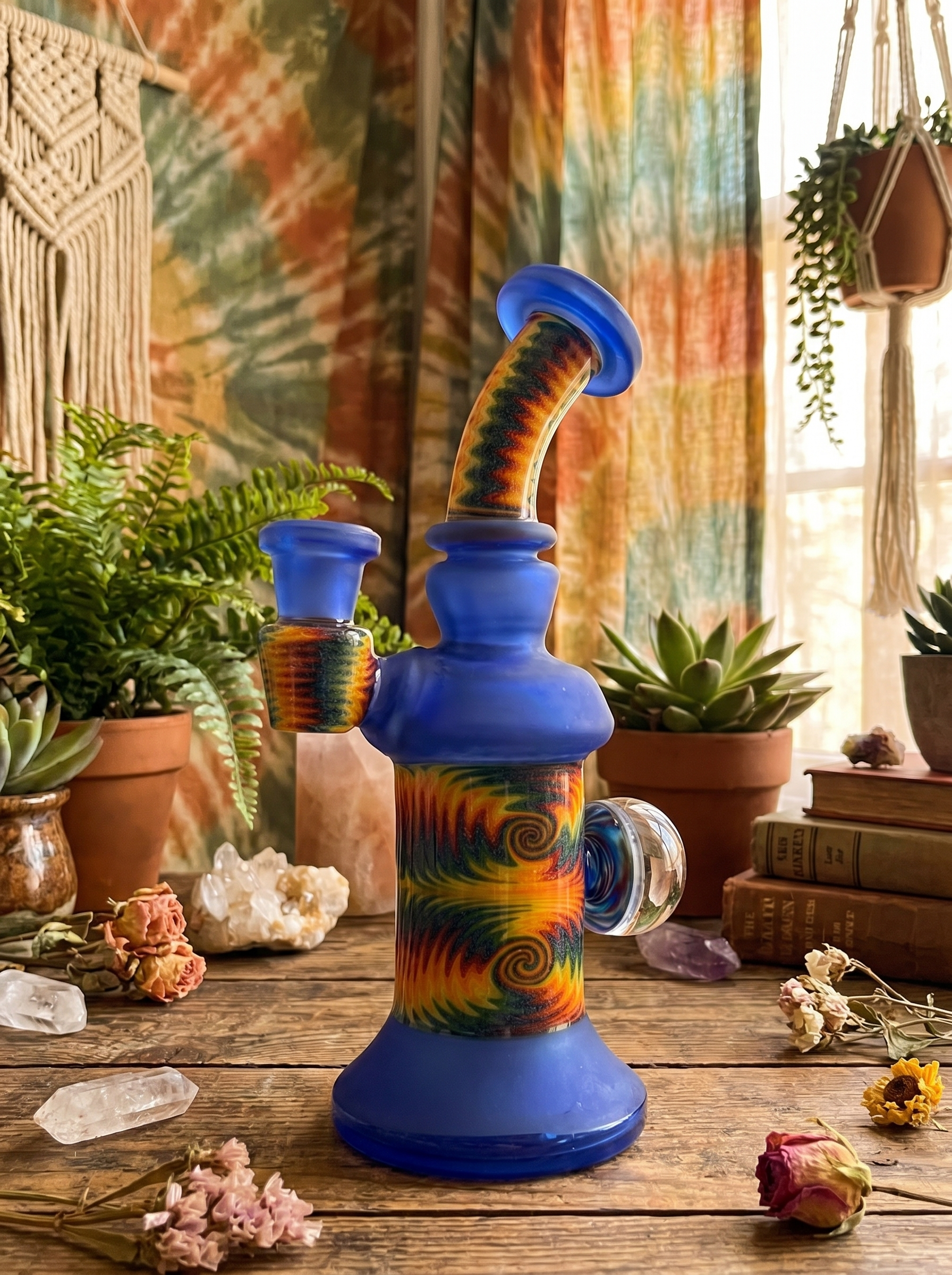 Frosty Blue Water Pipe