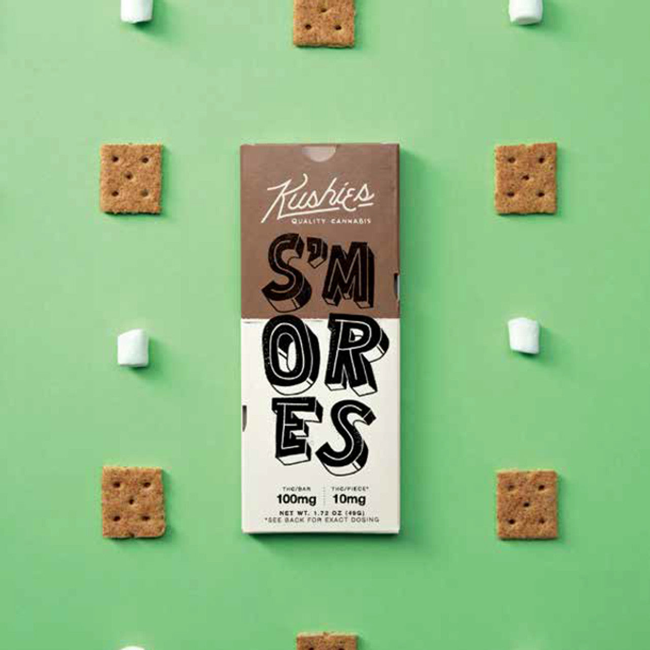 Kushies' D9 Chocolate Bars - S'mores 100mg