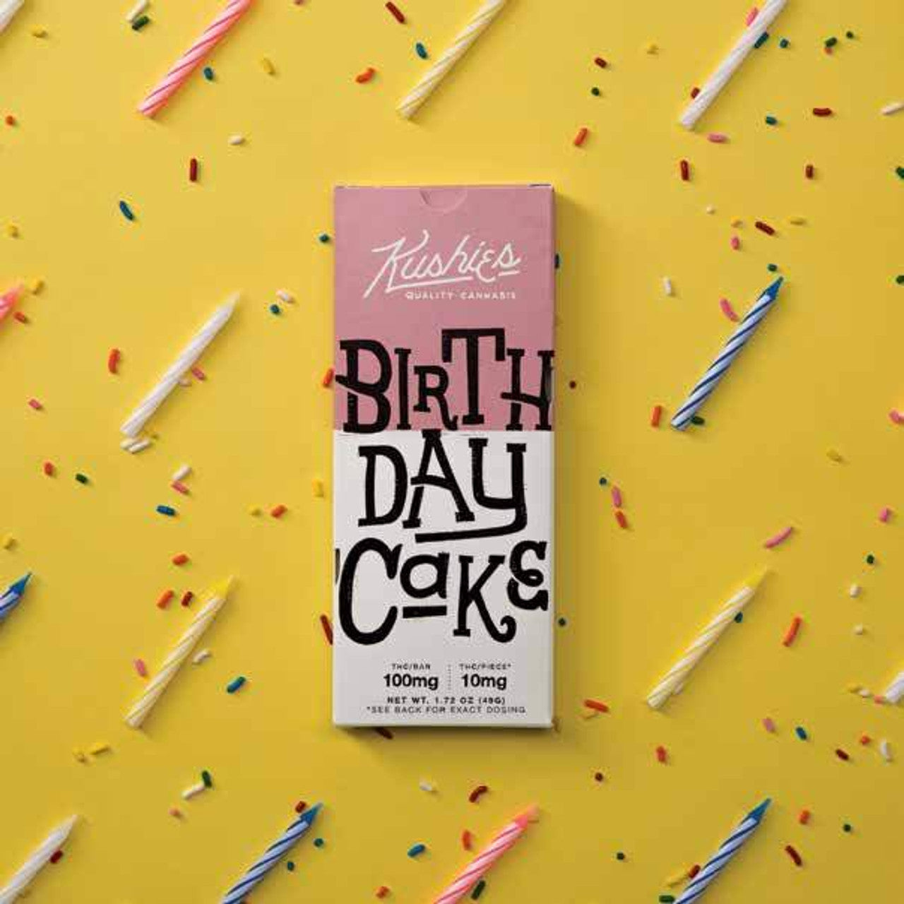 Kushies' D9 Chocolate Bars - Birthday Cake 100mg