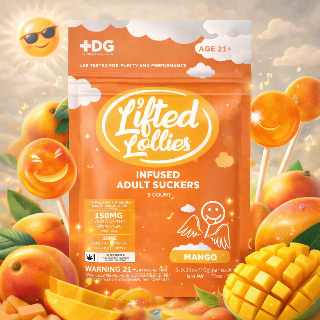 Lifted Lollies - Mango Infused Suckers 30mg ea.