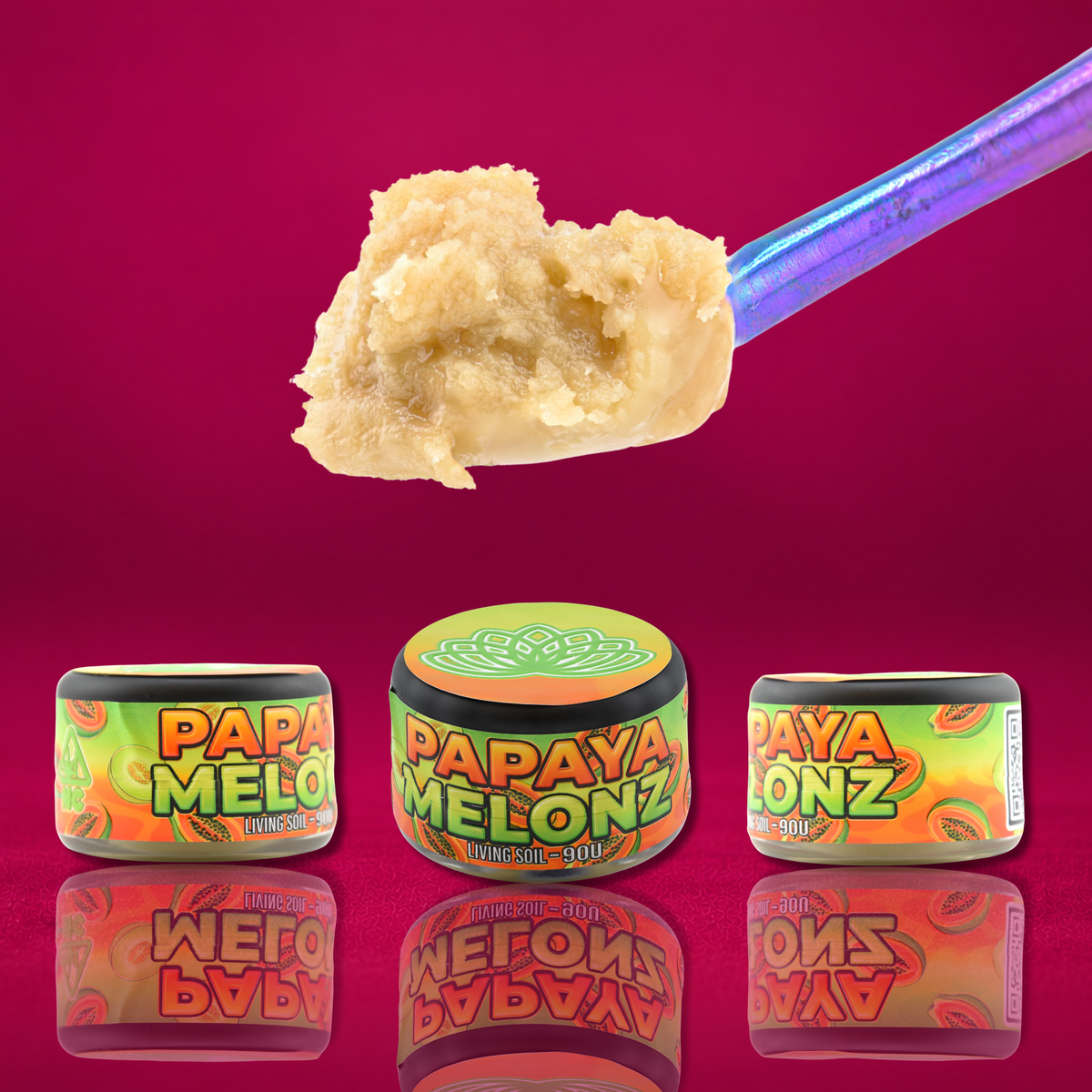 Papaya Melonz THCA Live Rosin - 90U - Living Soil