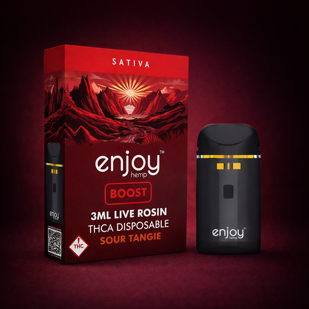 Enjoy - THCA Live Rosin Blend Disposables 3ml Sonic Bloom Enjoy - THCA Live Rosin Blend Disposables 3ml Sonic Bloom
