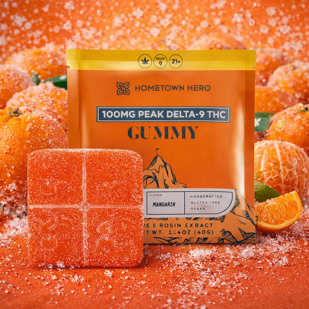 Hometown Hero -  Peak Delta 9 Gummy Indica 100mg ea.