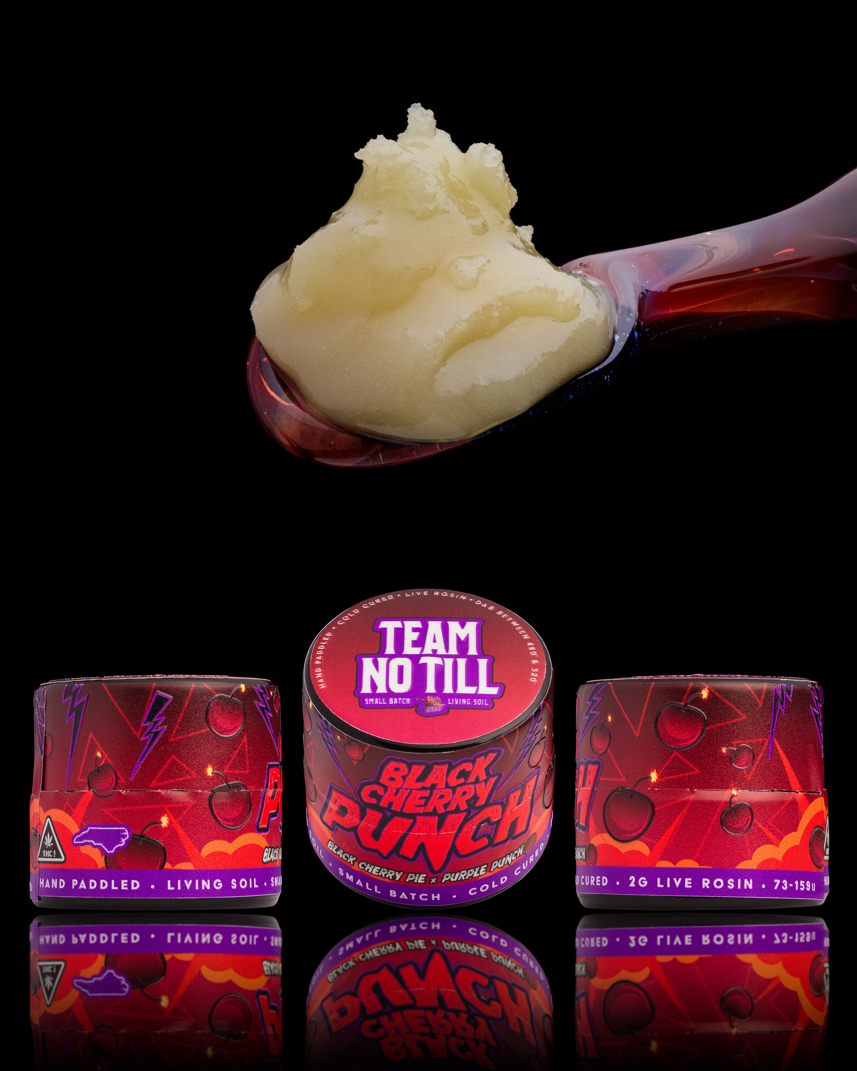 Team No Till Live Rosin Hash - Black Cherry Punch 2g