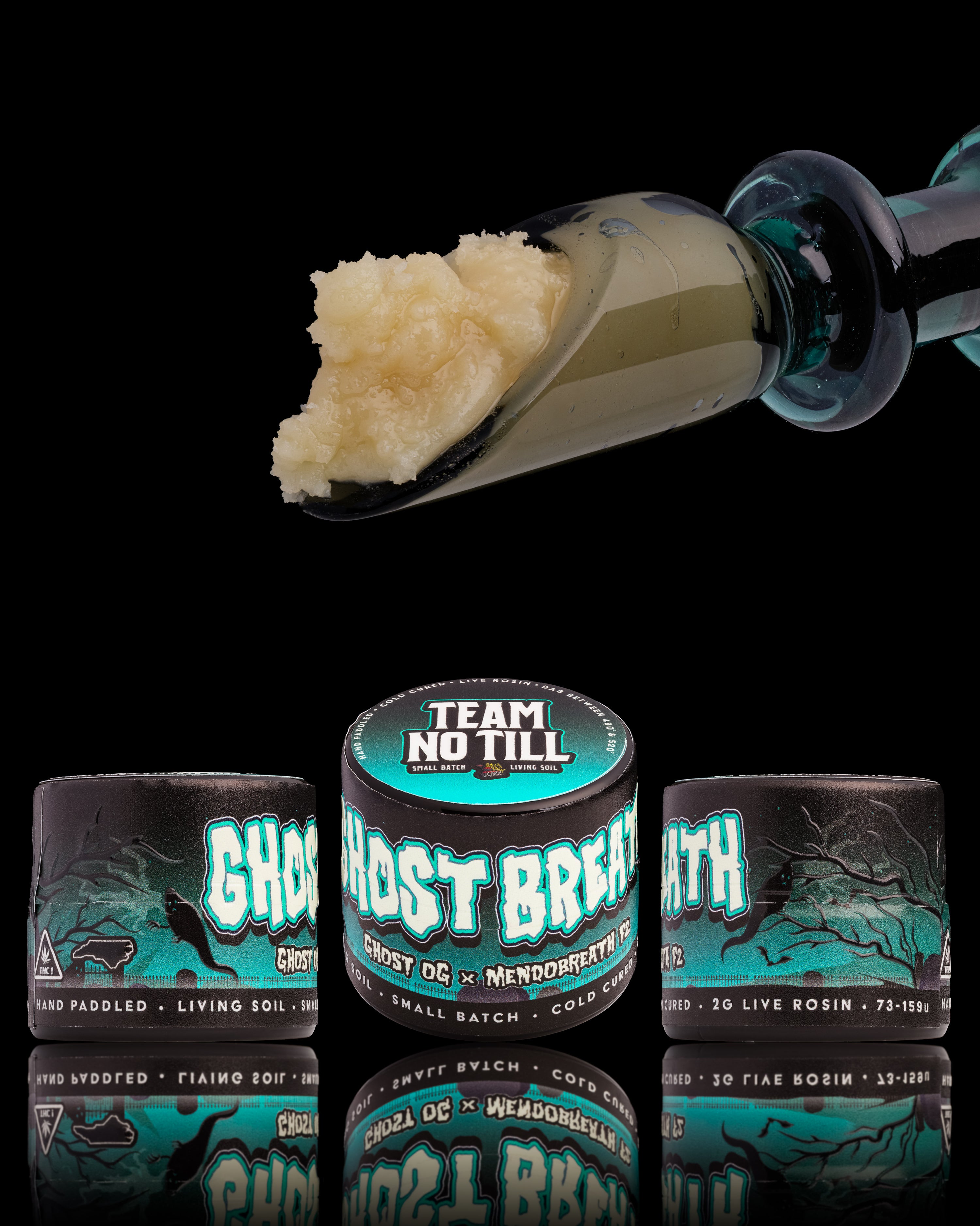 Team No Till Live Rosin Hash - Ghost Breath 2g