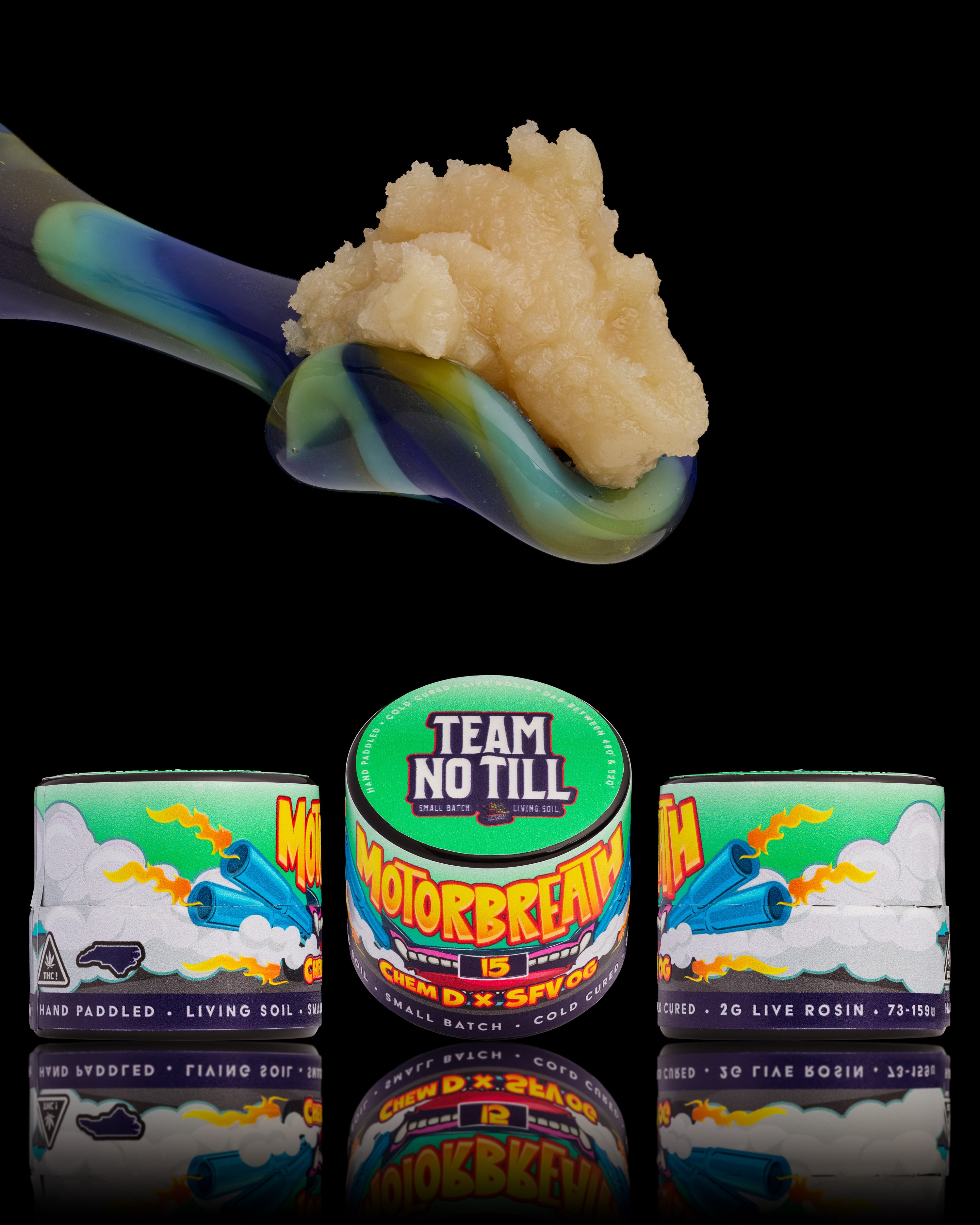 Team No Till Live Rosin Hash - Motorbreath #15 2g