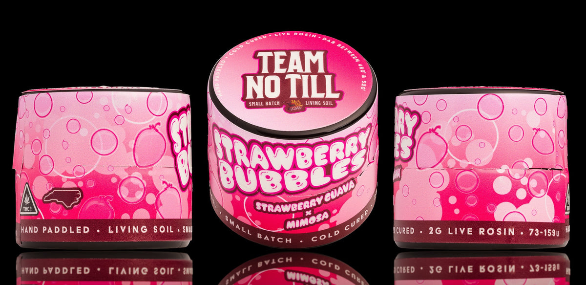 Team No Till Live Rosin Hash - Strawberry Bubbles