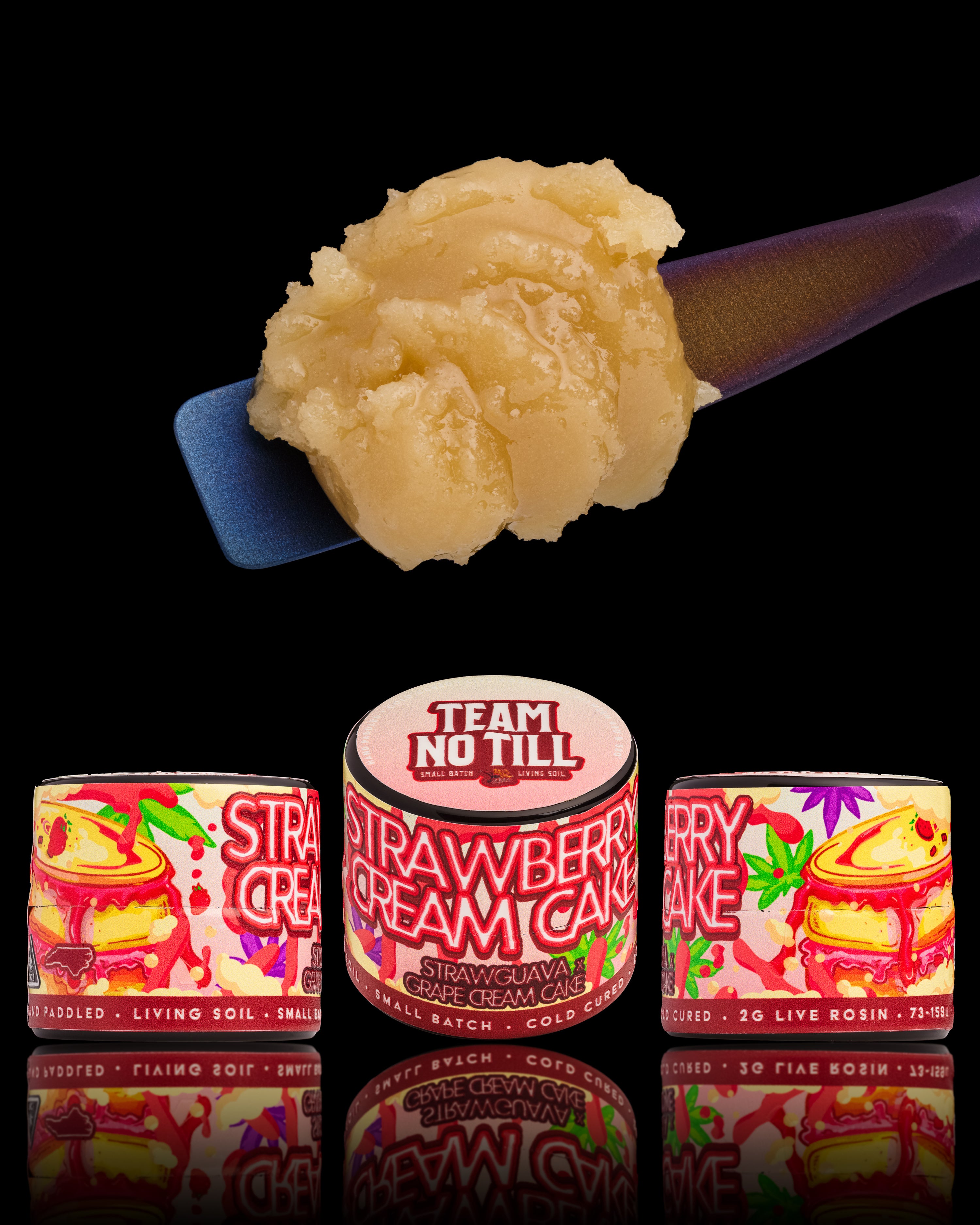 Team No Till Live Rosin Hash - Strawberry Cream Cake 2g