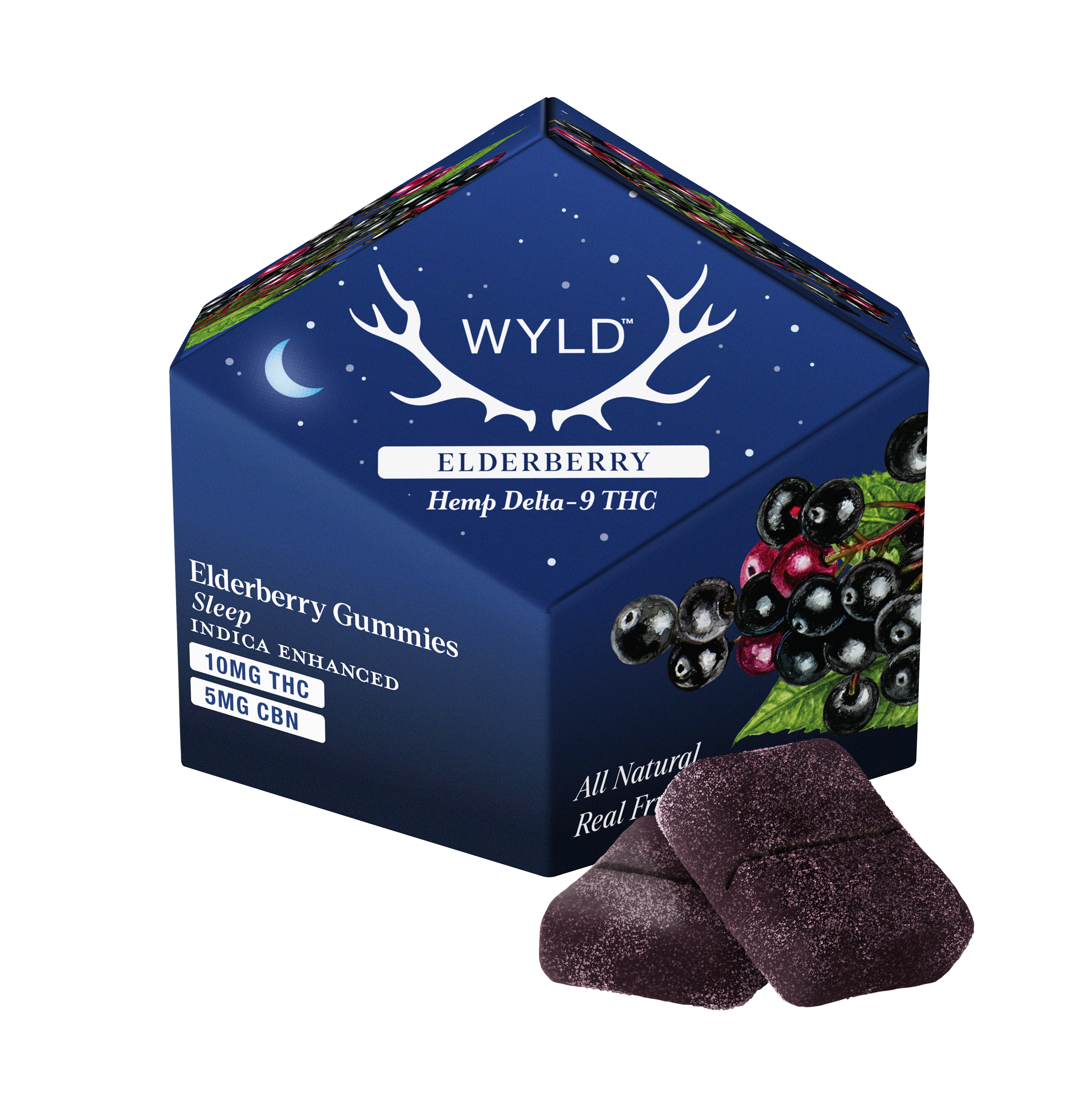 Wyld D9 Gummies - Sleep - Elderberry