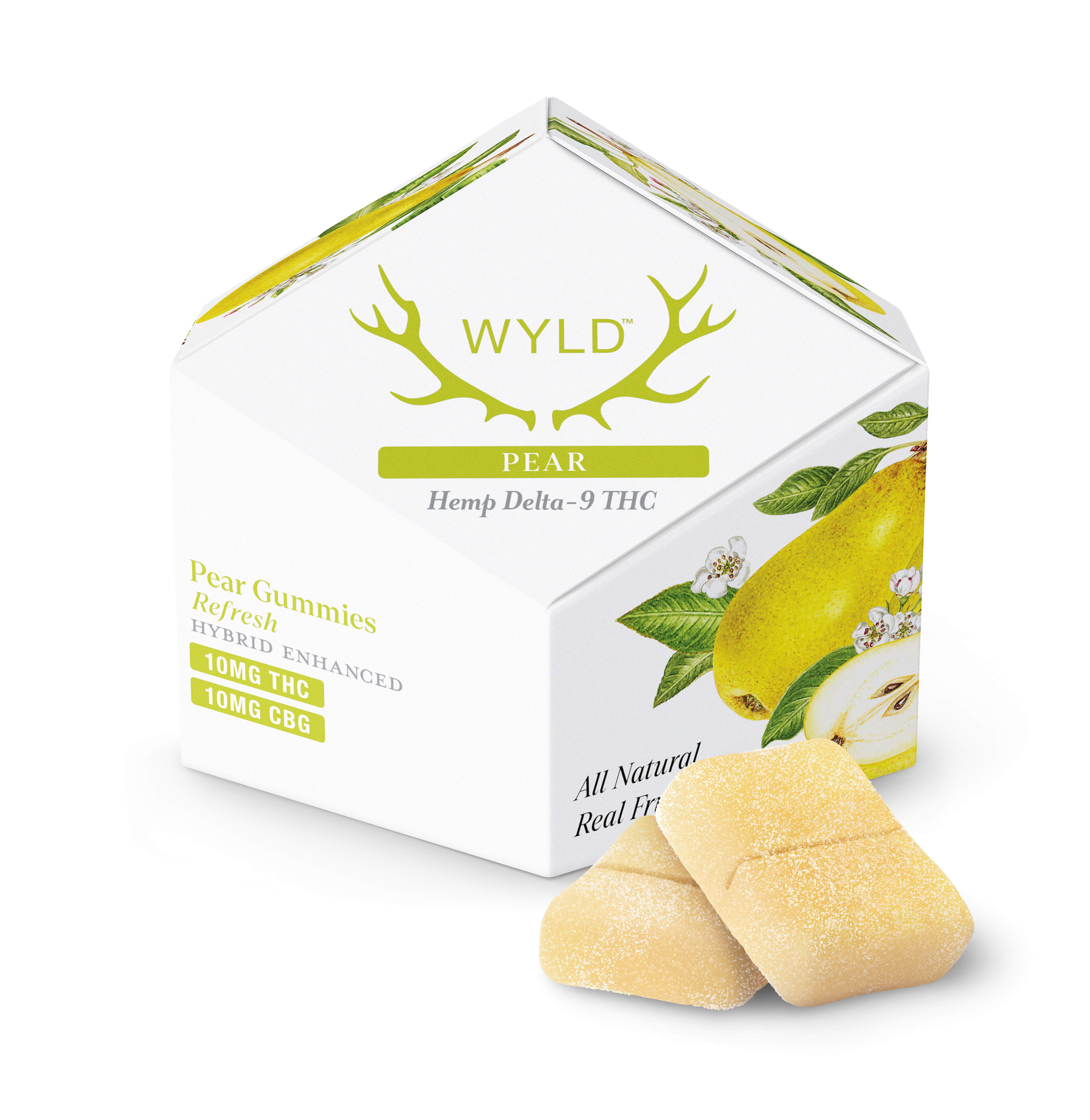 Wyld D9 Gummies - Refresh - Pear
