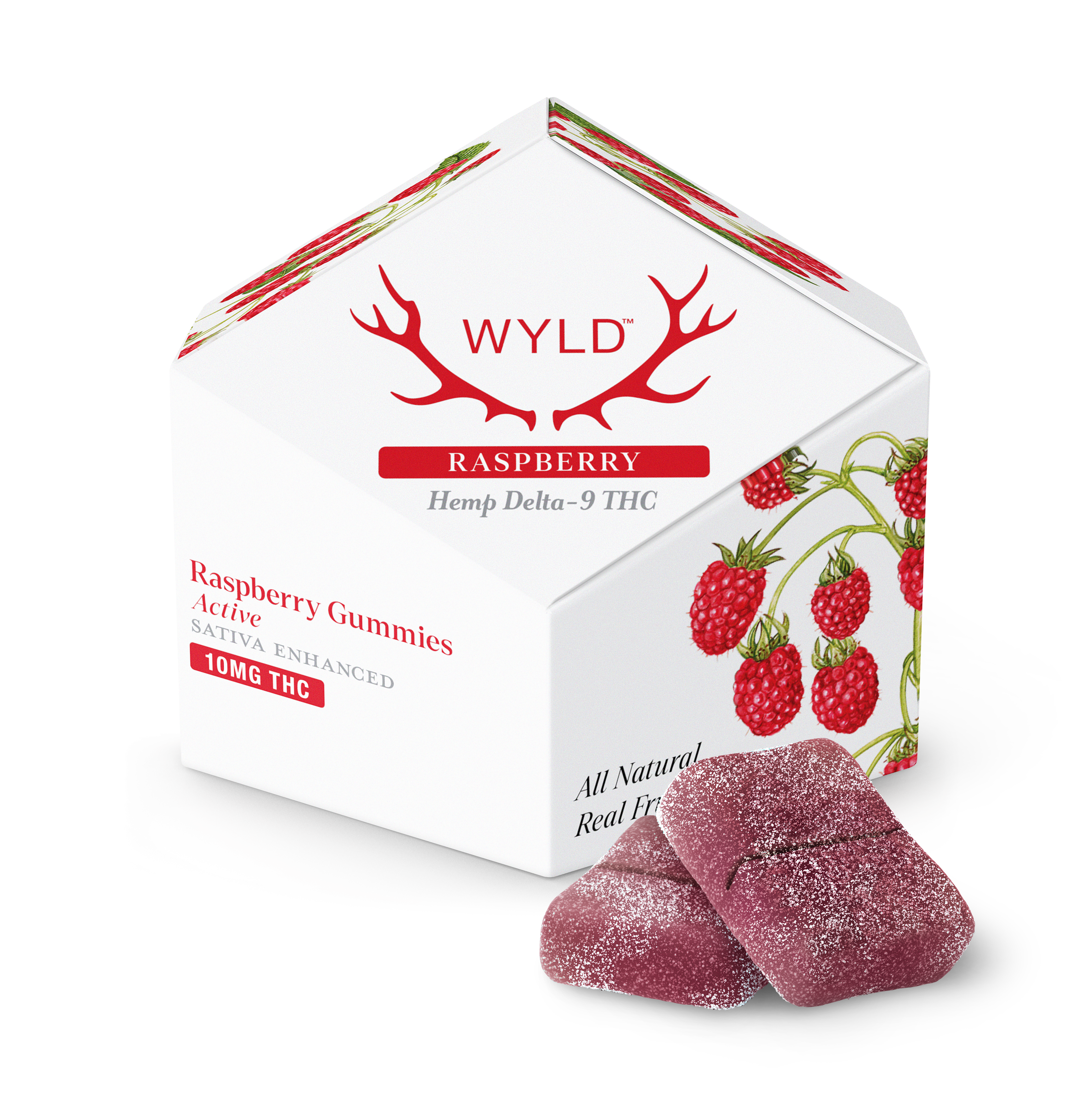 Wyld D9 Gummies - Active - Rasberry