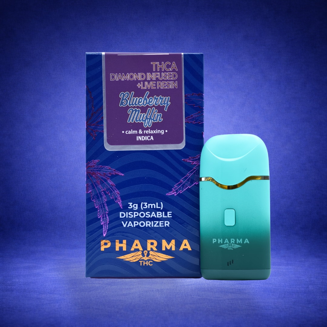 Pharma – THCA Live Resin Diamond-Infused Disposable Vape 3g