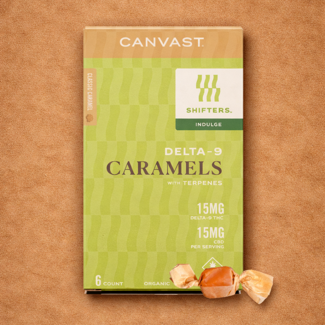 Canvast - Shifters Indulge Caramels 15mg Delta-9, 15mg CBD