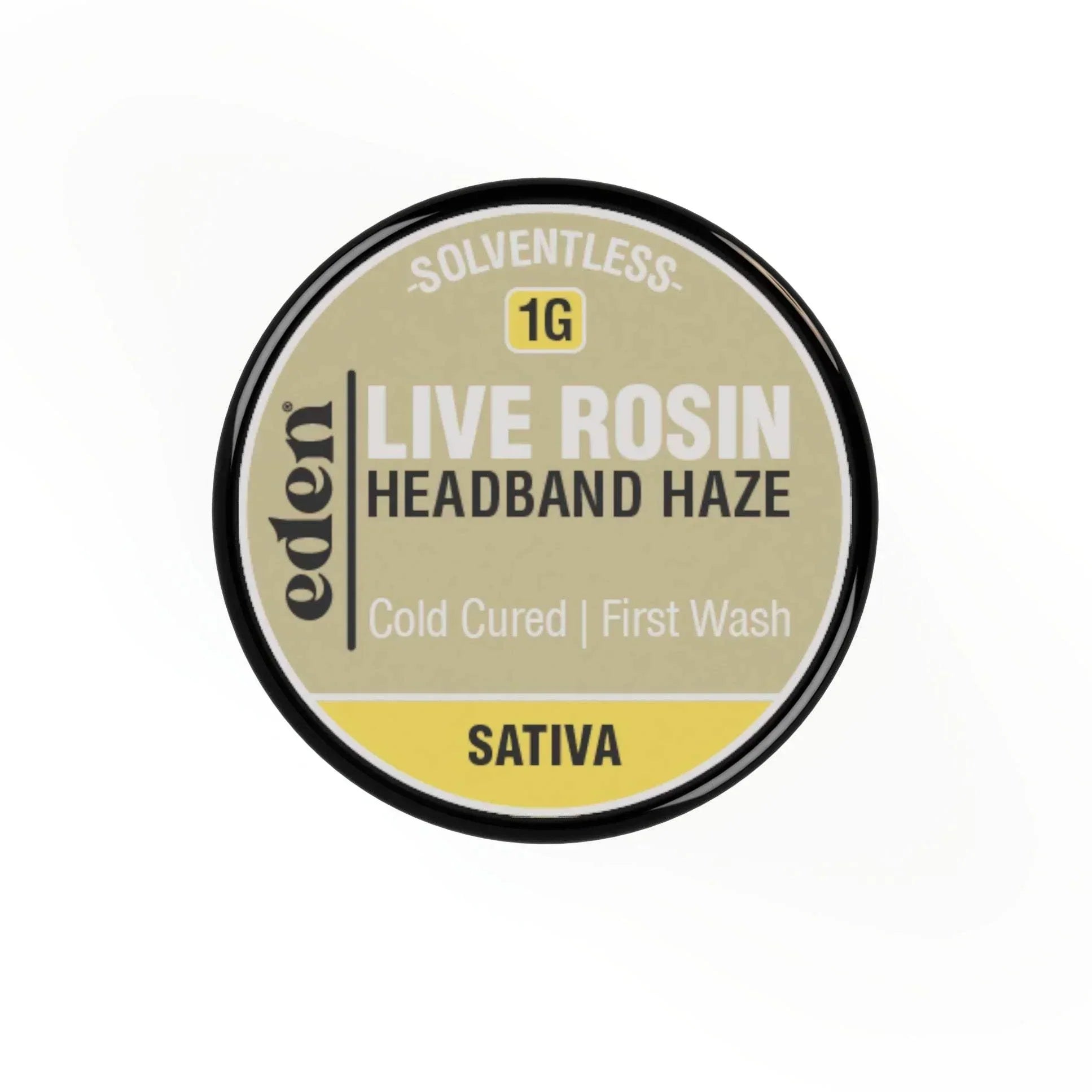 Eden Live Rosin 1 Gram Jar - Headband - Sativa