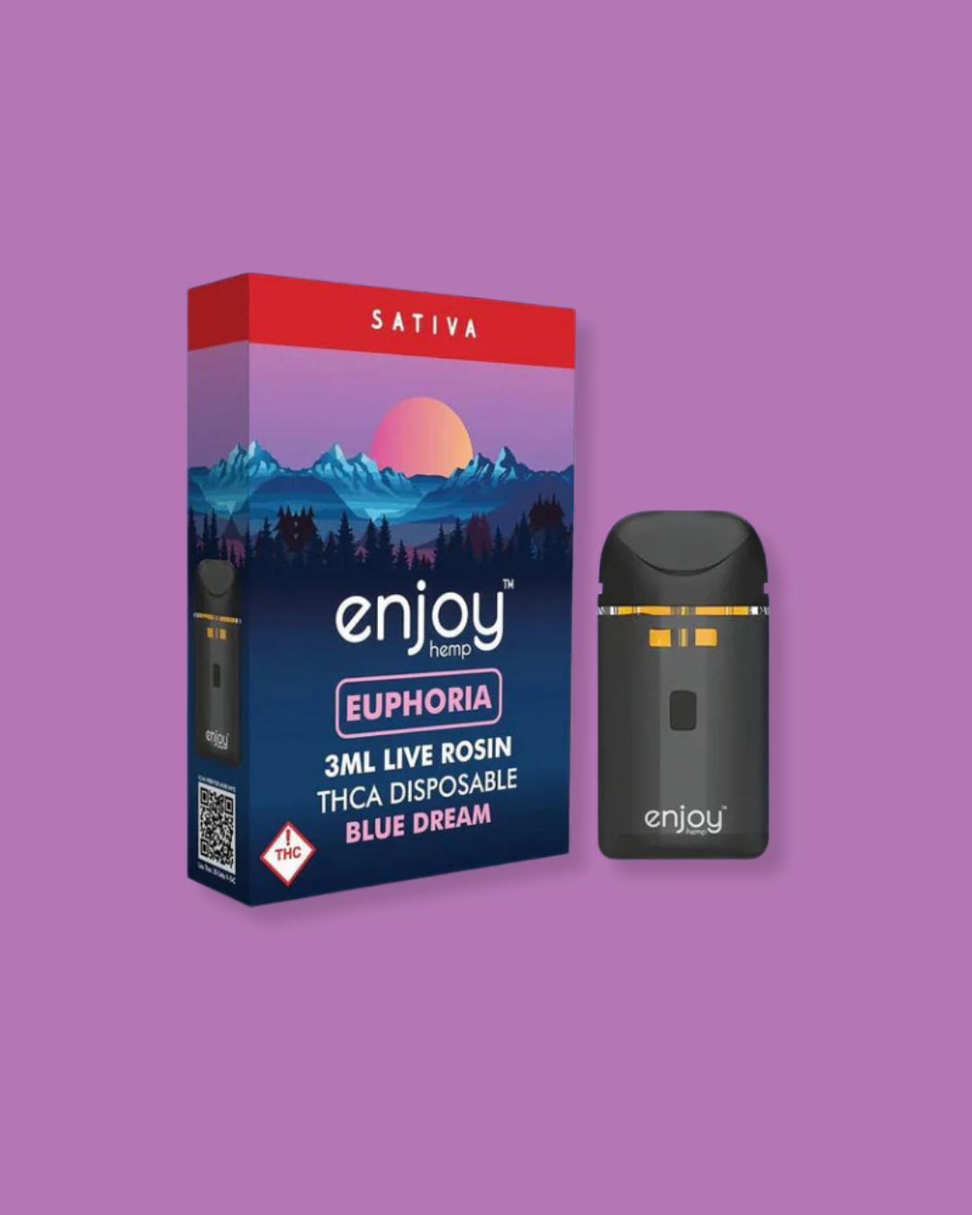 Enjoy THCA Live Rosin Blend Disposables - Euphoria Blue Dream 3ml