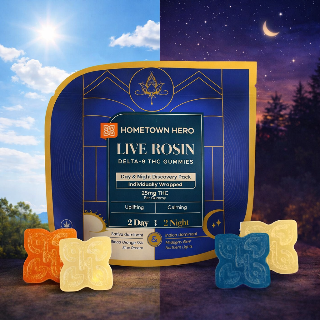 Hometown Hero - Live Rosin Day & Night Discovery Pack 25mg ea.