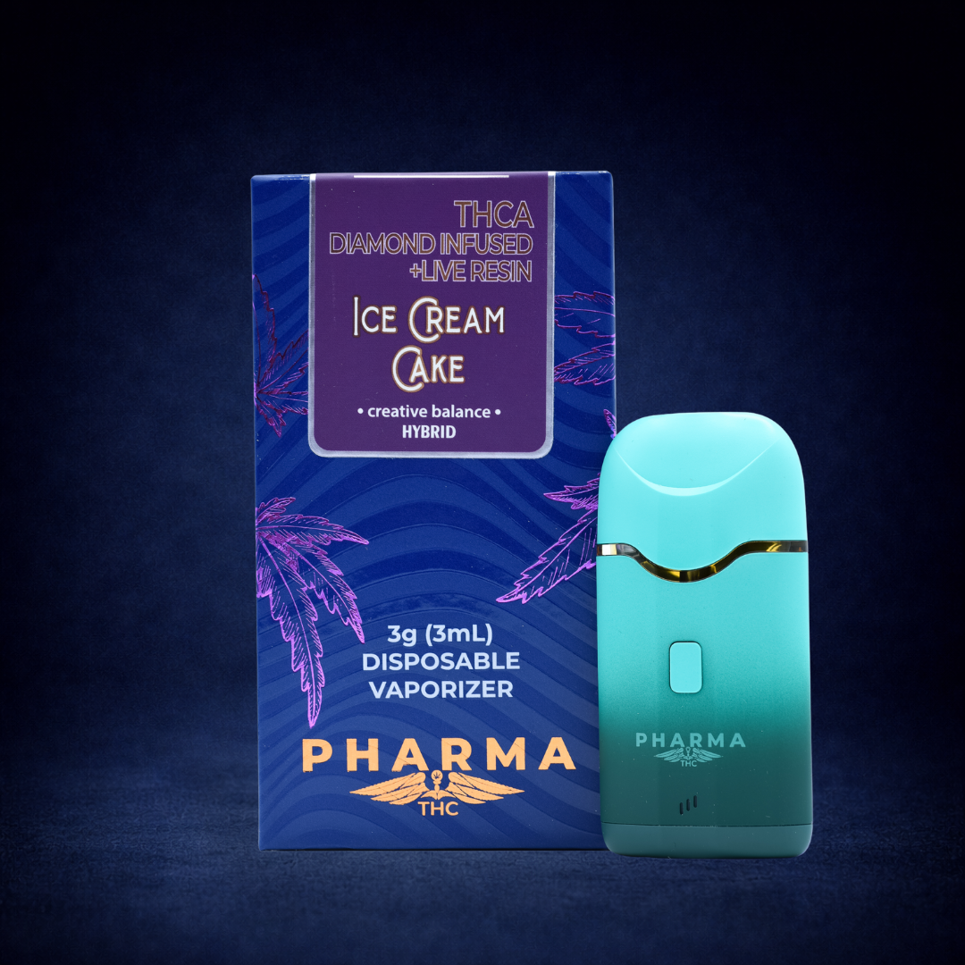 Pharma – THCA Live Resin Diamond-Infused Disposable Vape 3g