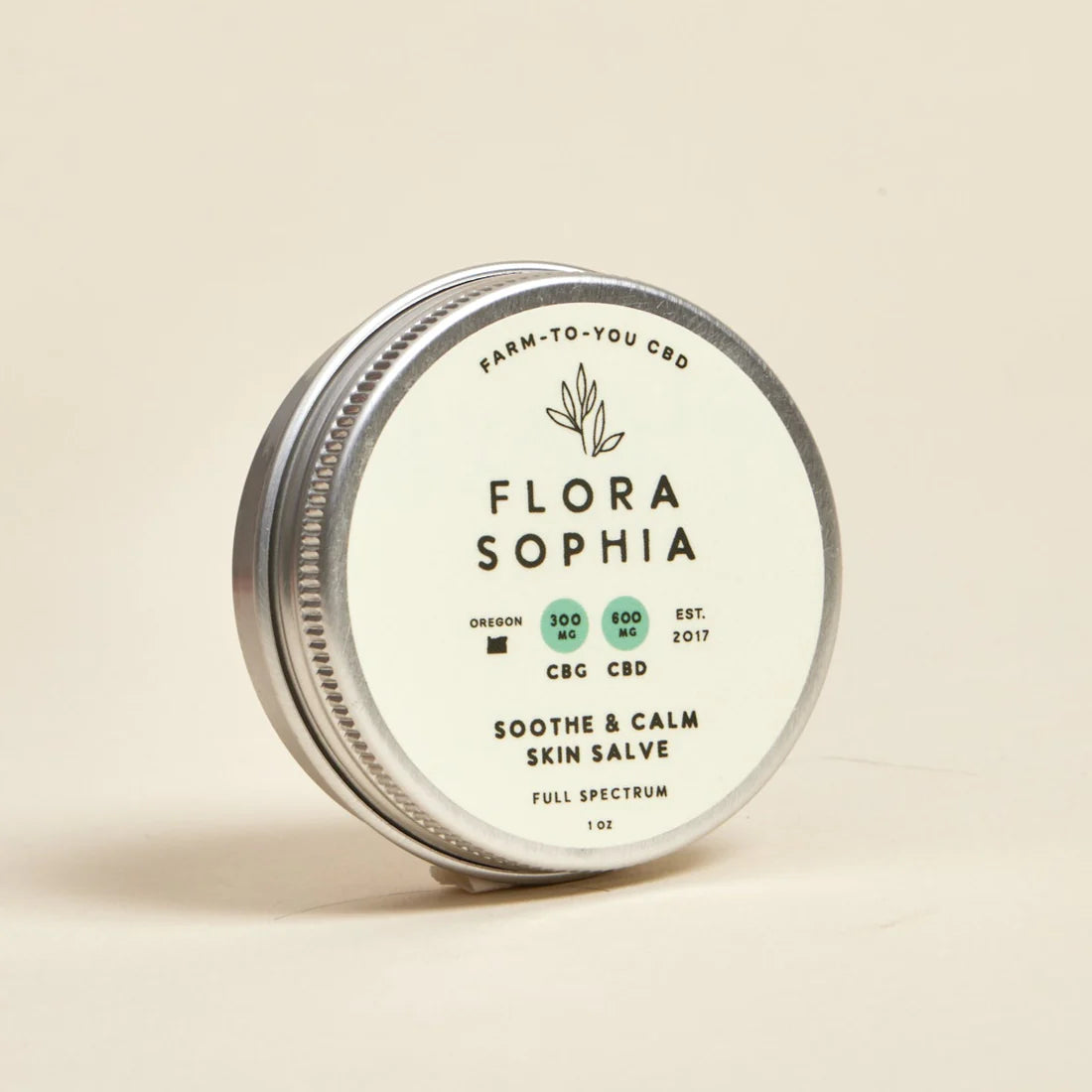 Flora Sophia Full Spectrum 2:1 CBD + CBG Soothe and Calm Salve